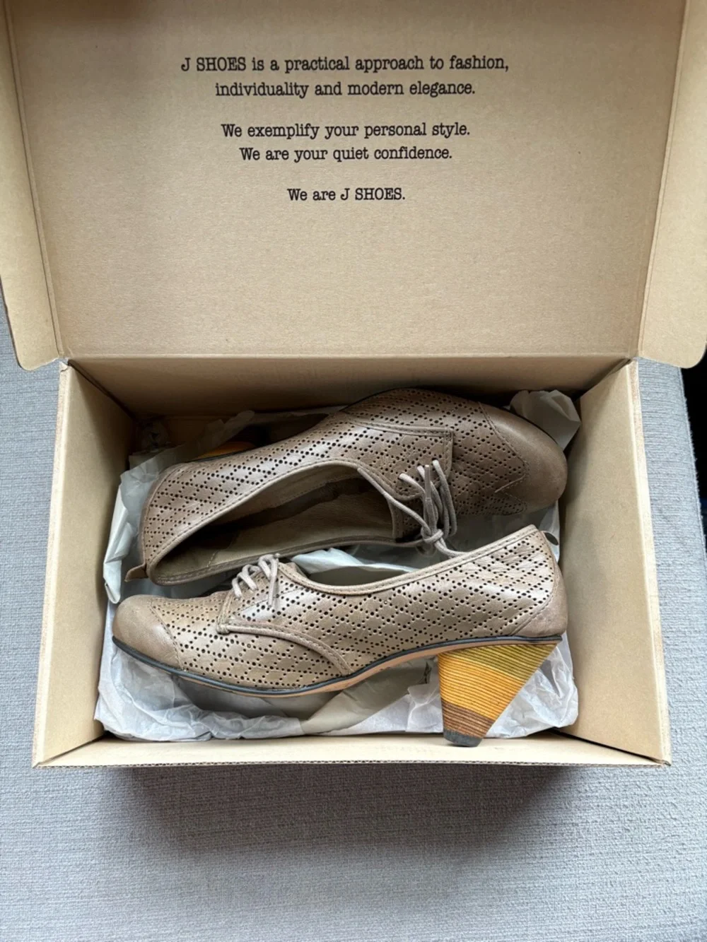 J Shoes Gladis Brogue Shoes